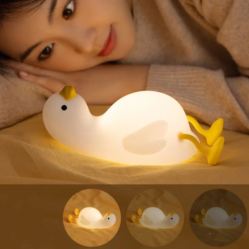 Creative Duck Lamp Reading Funny Night Light Led Lights - Bellarte Enchanté Creative Duck Lamp Reading Funny Night Light Led Lights